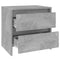 vidaXL Bedside Cabinets 2 pcs Concrete Grey 45x34.5x44.5 cm Engineered Wood