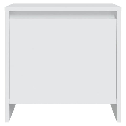 vidaXL Bedside Cabinet White 45x34x44.5 cm Engineered Wood