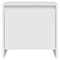 vidaXL Bedside Cabinet White 45x34x44.5 cm Engineered Wood