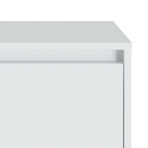 vidaXL Bedside Cabinet White 45x34x44.5 cm Engineered Wood