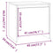vidaXL Bedside Cabinet White 45x34x44.5 cm Engineered Wood