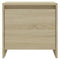 vidaXL Bedside Cabinet Sonoma Oak 45x34x44.5 cm Engineered Wood