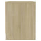 vidaXL Bedside Cabinet Sonoma Oak 45x34x44.5 cm Engineered Wood