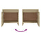 vidaXL Bedside Cabinet Sonoma Oak 45x34x44.5 cm Engineered Wood