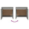 vidaXL Bedside Cabinet Concrete Grey 45x34x44.5 cm Engineered Wood