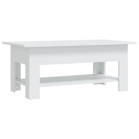 vidaXL Coffee Table White 102x55x42 cm Engineered Wood