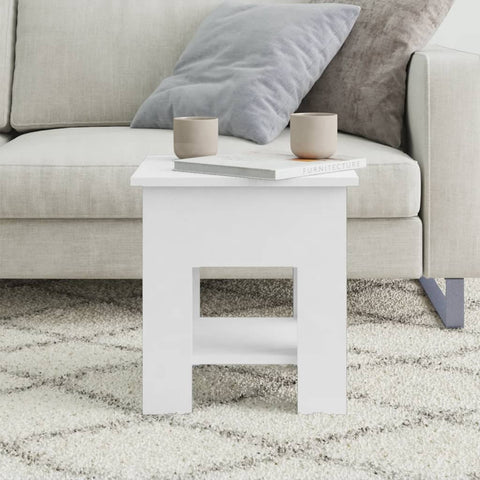 vidaXL Coffee Table White 40x40x42 cm Engineered Wood
