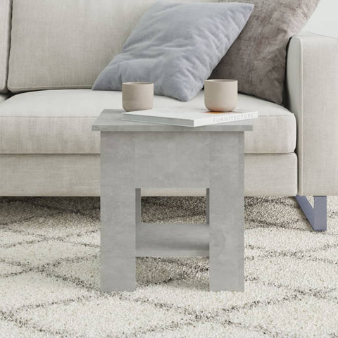 vidaXL Coffee Table Concrete Grey 40x40x42 cm Engineered Wood
