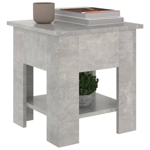 vidaXL Coffee Table Concrete Grey 40x40x42 cm Engineered Wood