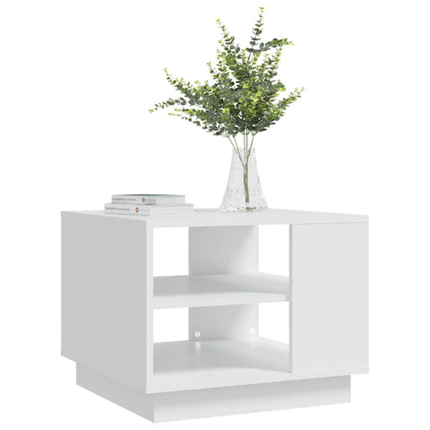 vidaXL Coffee Table White 55x55x43 cm Engineered Wood