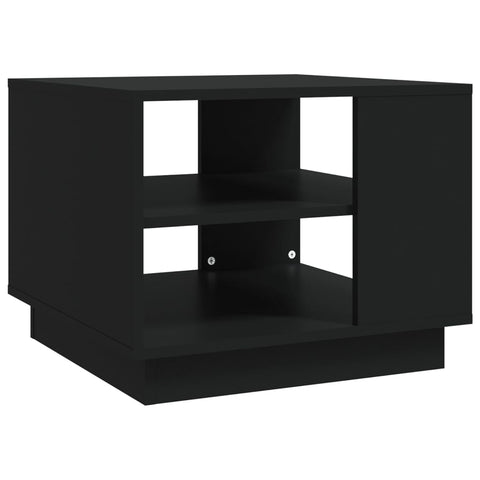 vidaXL Coffee Table Black 55x55x43 cm Engineered Wood