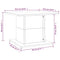 vidaXL Coffee Table White 55.5x55.5x40 cm Engineered Wood