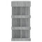 vidaXL Bar Table with Storage Rack Grey Sonoma 100x50x101.5 cm