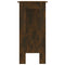 vidaXL Bar Table with Shelf Smoked Oak 102x50x103.5 cm Engineered Wood