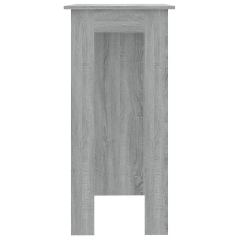 vidaXL Bar Table with Shelf Grey Sonoma 102x50x103.5 cm Engineered Wood