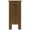vidaXL Bar Table with Shelf Brown Oak 102x50x103.5 cm Engineered Wood