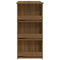 vidaXL Bar Table with Storage Rack Brown Oak 102x50x103.5 cm Engineered Wood