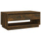 vidaXL Coffee Table Smoked Oak 102.5x55x44 cm Engineered Wood