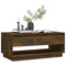 vidaXL Coffee Table Smoked Oak 102.5x55x44 cm Engineered Wood