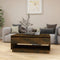 vidaXL Coffee Table Smoked Oak 102.5x55x44 cm Engineered Wood