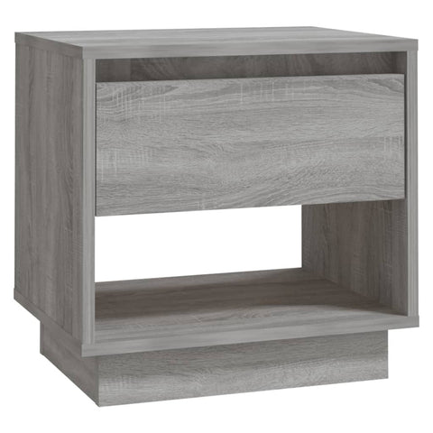 vidaXL Bedside Cabinet Grey Sonoma 45x34x44 cm Engineered Wood