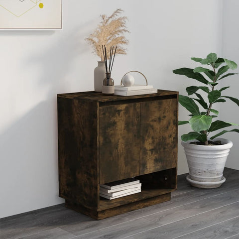 vidaXL Sideboard Smoked Oak 70x41x75 cm Engineered Wood