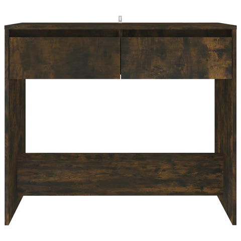 vidaXL Console Table Smoked Oak 89x41x76.5 cm Engineered Wood