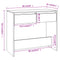 vidaXL Console Table Grey Sonoma 89x41x76.5 cm Engineered Wood