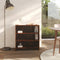 vidaXL Sideboard Smoked Oak 70x40.5x75 cm Engineered Wood