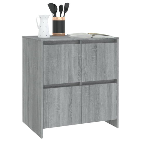 vidaXL Sideboard Grey Sonoma 70x41x75 cm Engineered Wood