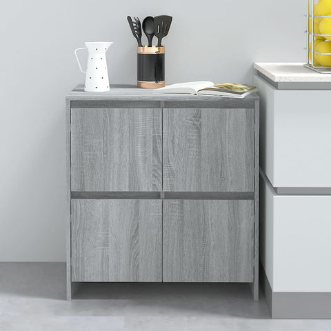 vidaXL Sideboard Grey Sonoma 70x41x75 cm Engineered Wood