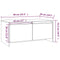 vidaXL Coffee Table Smoked Oak 90x50x41.5 cm Engineered Wood