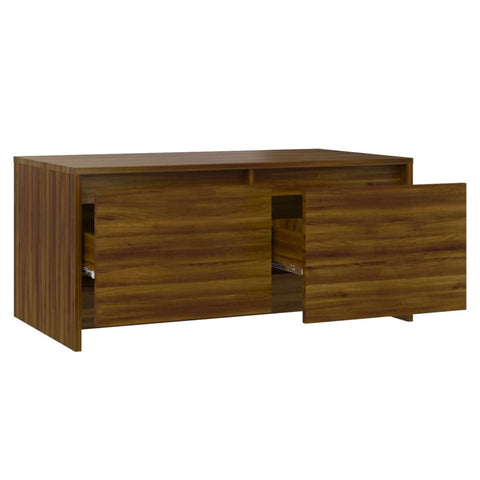 vidaXL Coffee Table Brown Oak 90x50x41.5 cm Engineered Wood