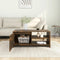 vidaXL Coffee Table Smoked Oak 102x50x45 cm Engineered Wood