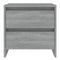 vidaXL Bedside Cabinet Grey Sonoma 45x34.5x44.5 cm Engineered Wood