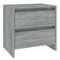 vidaXL Bedside Cabinets 2 pcs Grey Sonoma 45x34.5x44.5 cm Engineered Wood
