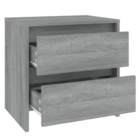 vidaXL Bedside Cabinets 2 pcs Grey Sonoma 45x34.5x44.5 cm Engineered Wood