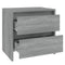 vidaXL Bedside Cabinets 2 pcs Grey Sonoma 45x34.5x44.5 cm Engineered Wood