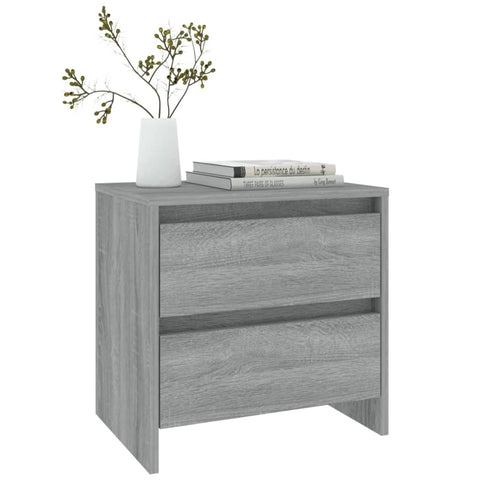 vidaXL Bedside Cabinets 2 pcs Grey Sonoma 45x34.5x44.5 cm Engineered Wood