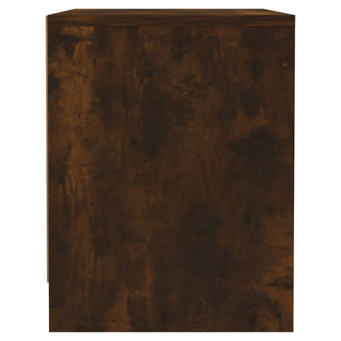 vidaXL Bedside Cabinet Smoked Oak 45x34x44.5 cm Engineered Wood