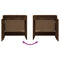 vidaXL Bedside Cabinets 2 pcs Smoked Oak 45x34x44.5 cm Engineered Wood