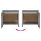 vidaXL Bedside Cabinet Grey Sonoma 45x34x44.5 cm Engineered Wood