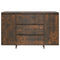 vidaXL Sideboard with 3 Drawers Smoked Oak 120x41x75 cm Engineered Wood