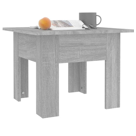 vidaXL Coffee Table Grey Sonoma 55x55x42 cm Engineered Wood
