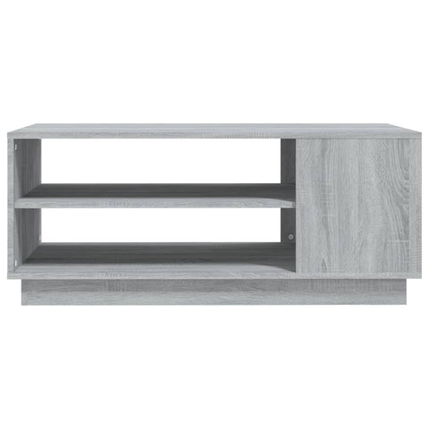 vidaXL Coffee Table Grey Sonoma 102x55x43 cm Engineered Wood