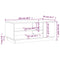 vidaXL Coffee Table Brown Oak 102x55x43 cm Engineered Wood