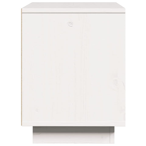 vidaXL Bedside Cabinet White 40x30x40 cm Solid Wood Pine