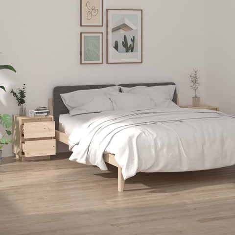 vidaXL Bedside Cabinets 2 pcs 40x35x50 cm Solid Wood Pine