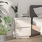 vidaXL Bedside Cabinet White 40x35x50 cm Solid Wood Pine