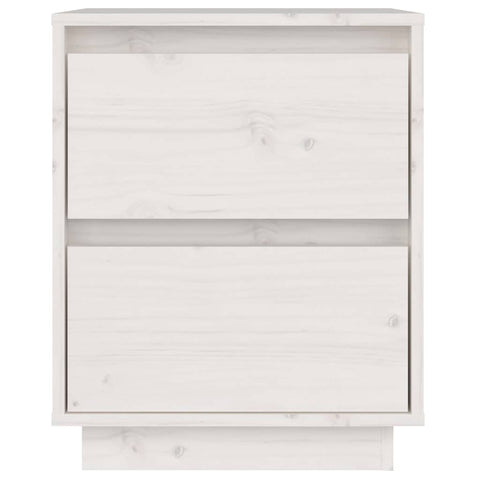 vidaXL Bedside Cabinets 2 pcs White 40x35x50 cm Solid Wood Pine